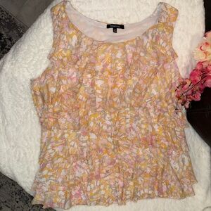3 x 20$ Relativity Floral Blouse in Pink and Yellow Size 2X